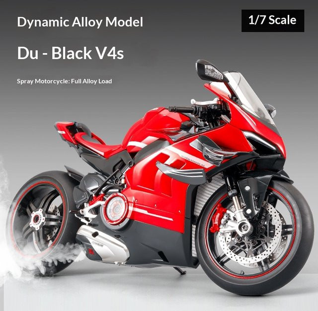 WELLY Ducati Panigale V4S Motorradmodell, 1:7, Metall, mit Licht und Sound - Bild 1