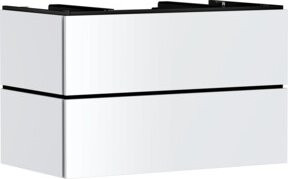 Hansgrohe Waschtischunterschrank Xilesa E 2 SchKa. m PushOpen mattweiß B: 98 cm, T: 55 cm - Bild 1