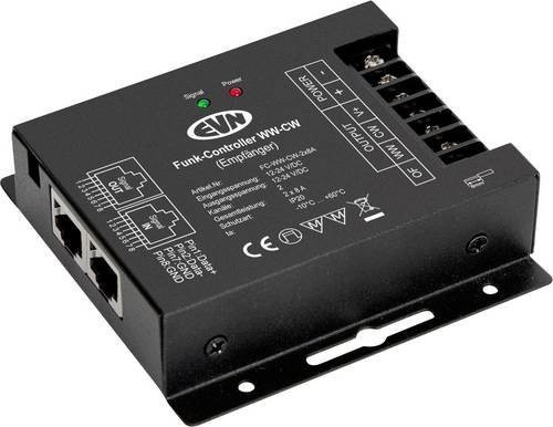 EVN FC-WW-CW-2x8A Funk-Steuergerät für LED in Schwarz - Bild 1