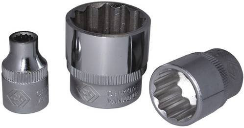 C.K Steckschlüsseleinsatz T4690M Außen-Sechskant 19mm mit 1/2 Zoll Antrieb aus Chrom-Vanadium in Silber - Bild 1