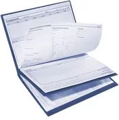 BOI Patienten-Dokumentationsmappe Professional Line Plus, 3-Deckel-Mappe DIN A4 mit 4 Heftmechaniken und Klarsichttasche, Blau, B: 240 mm, H: 310 mm - Bild 1