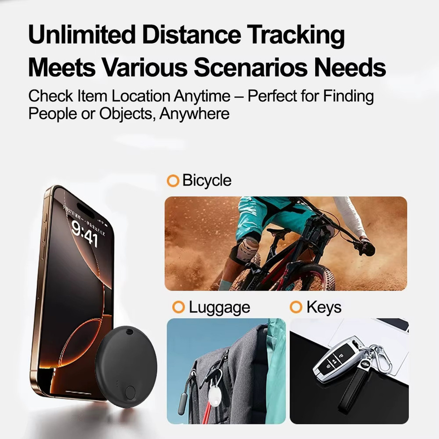 Dual System Smart Tag Google Find My Device GPS-Tracker für Android und iOS in Schwarz - Bild 4