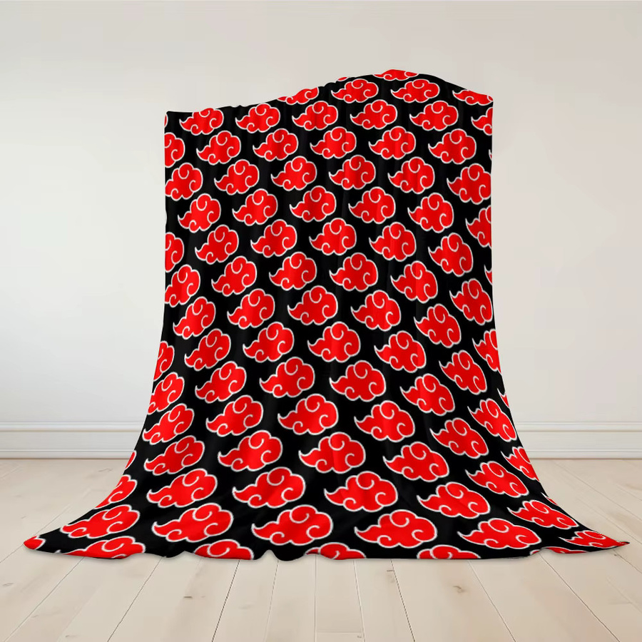 Beast Kingdom Flanelldecke Anime Red Cloud Design in Rot, weich und warm für Couch und Dekoration - Bild 3