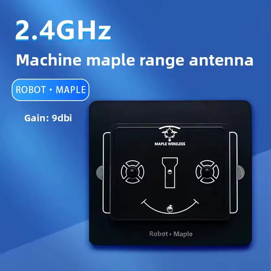Maple Wireless 2,4 GHz 9 dBi Richtantenne mit SMA/RP-SMA Anschlüssen in Schwarz für Radiomaster Jumper SIYI Radio Controller FPV - Bild 2