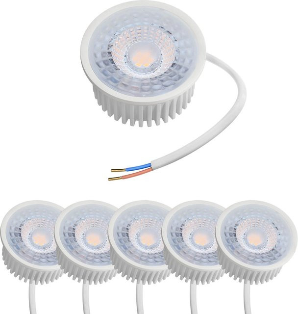 Oktaplex LED Modul Nizza 6er Set Warmweiß 3000K GU10 1,9W 345lm 230V Weiß - Bild 1