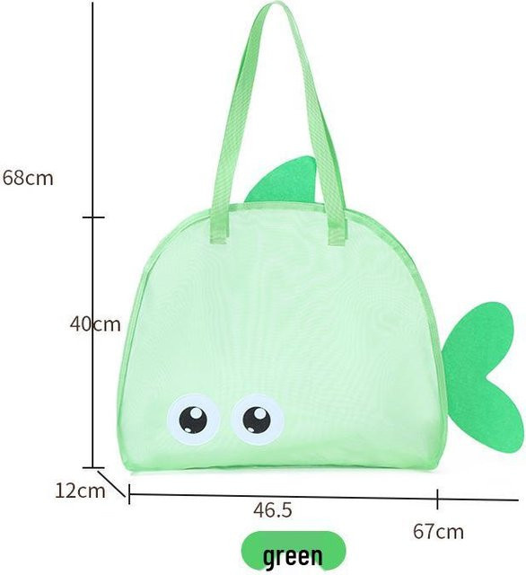 HomeHarmony Multifunktionale Strand-Netztasche für Outdoor-Schwimmspielzeug, Grün - Bild 1