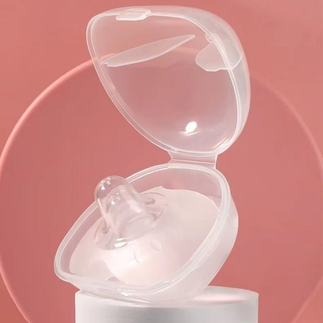 Transparenter Brustwarzenschutz zum Stillen von Neugeborenen bei flachen oder eingezogenen Brustwarzen - Bild 1