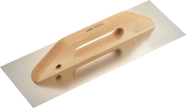 LUX-TOOLS Glättekelle aus Edelstahl in Silber, Breite: 38 cm - Bild 1