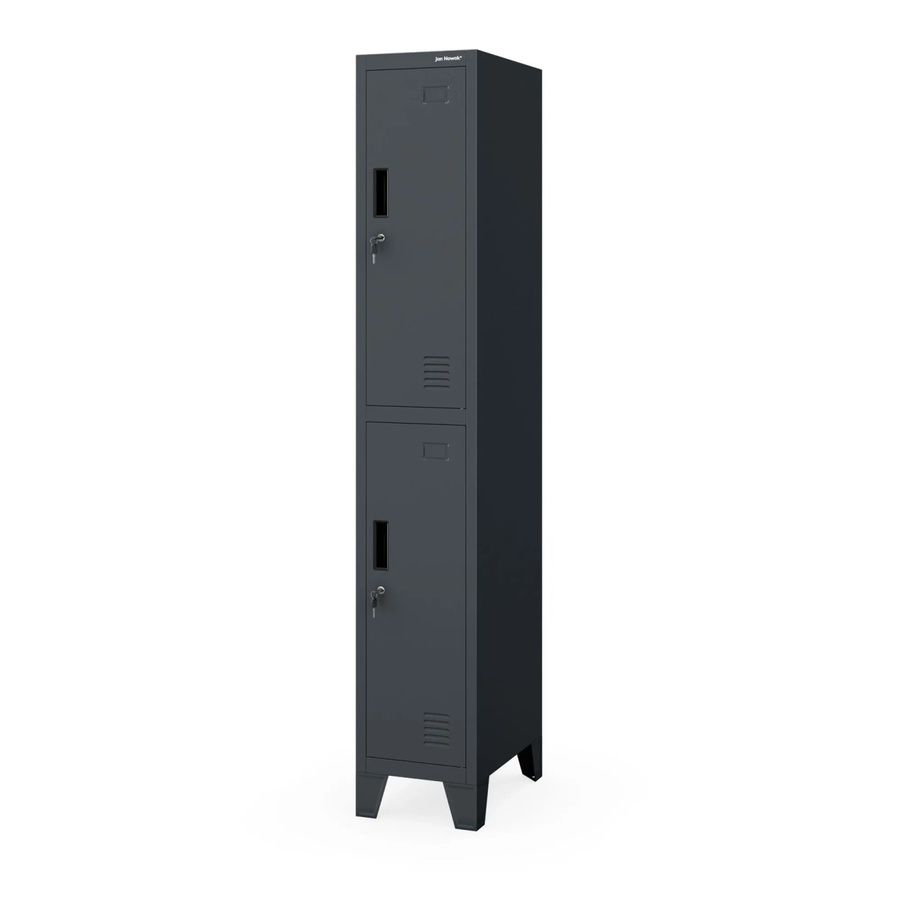 Jan Nowak Garderobenschrank Bartek 1 Plus in Anthrazit Matt, B/T/H: 29 x 45 x 172 cm - Bild 2