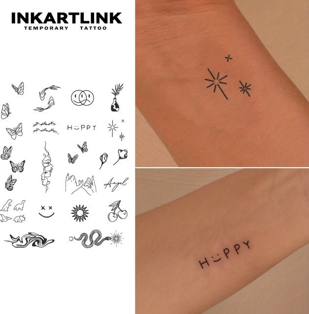 INKARTLINK Temporäres Tattoo, wasserfest, semi-permanent, hält bis 15 Tage - Bild 1