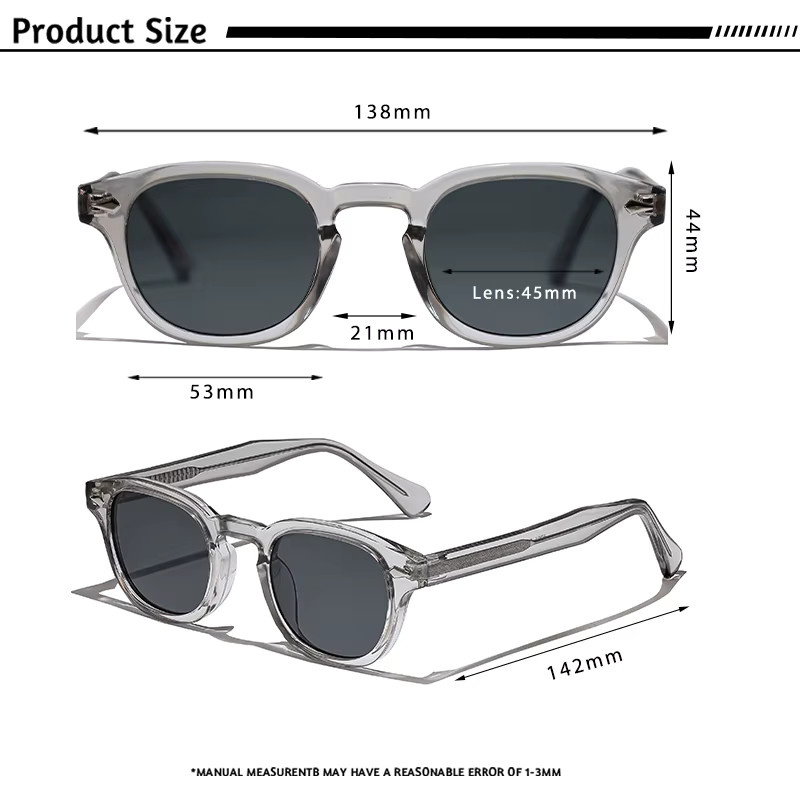 CATERSIDE Sonnenbrille Rund, Vollrand, Kunststoff, Unisex - Bild 3