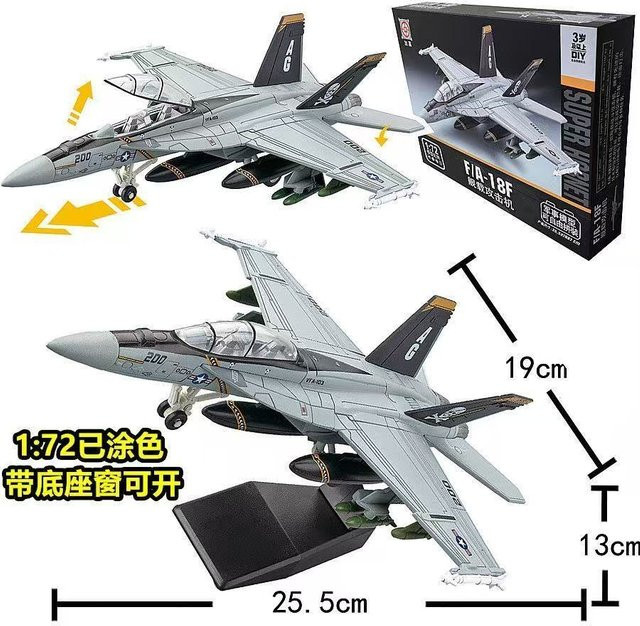 ZOCO F18 Kämpfer Flugzeug Modell, 1:72, Kunststoff, ab 3 Jahre - Bild 1