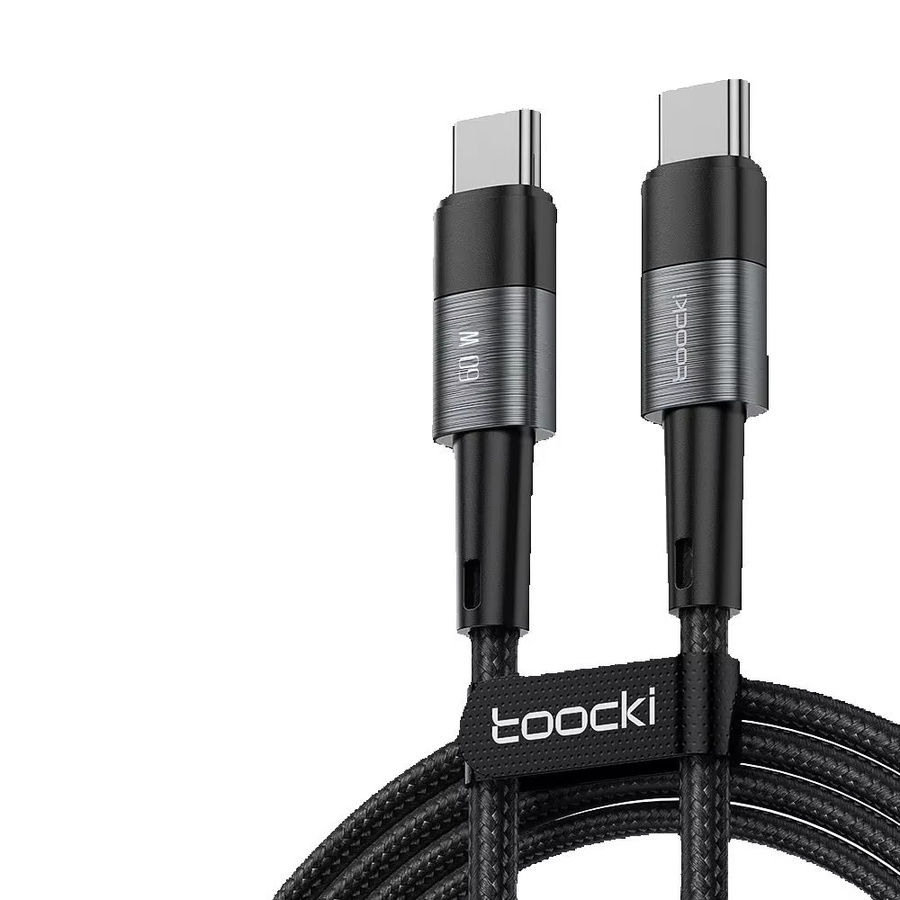 Toock USB-C auf USB-C Schnellladekabel mit PD-Unterstützung für MacBook Samsung und Xiaomi, 100 W, Schwarz - Bild 6