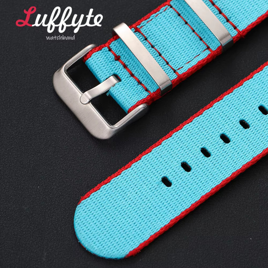 luffyte Uhrenarmband Nylon, Unisex, 20mm 22mm - Bild 2