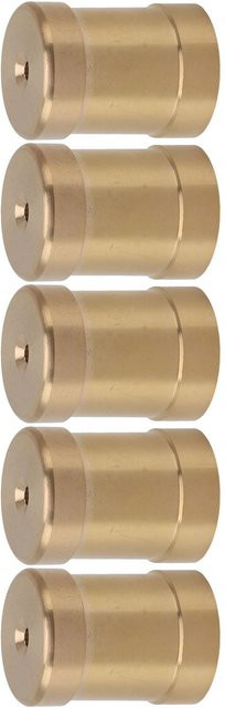 5 Stück Kupfer Rasen Bewässerungsdüsen mit Flachkopf Sprühnebeldüse und G3/4 Innengewindeanschluss in Gold - Bild 1