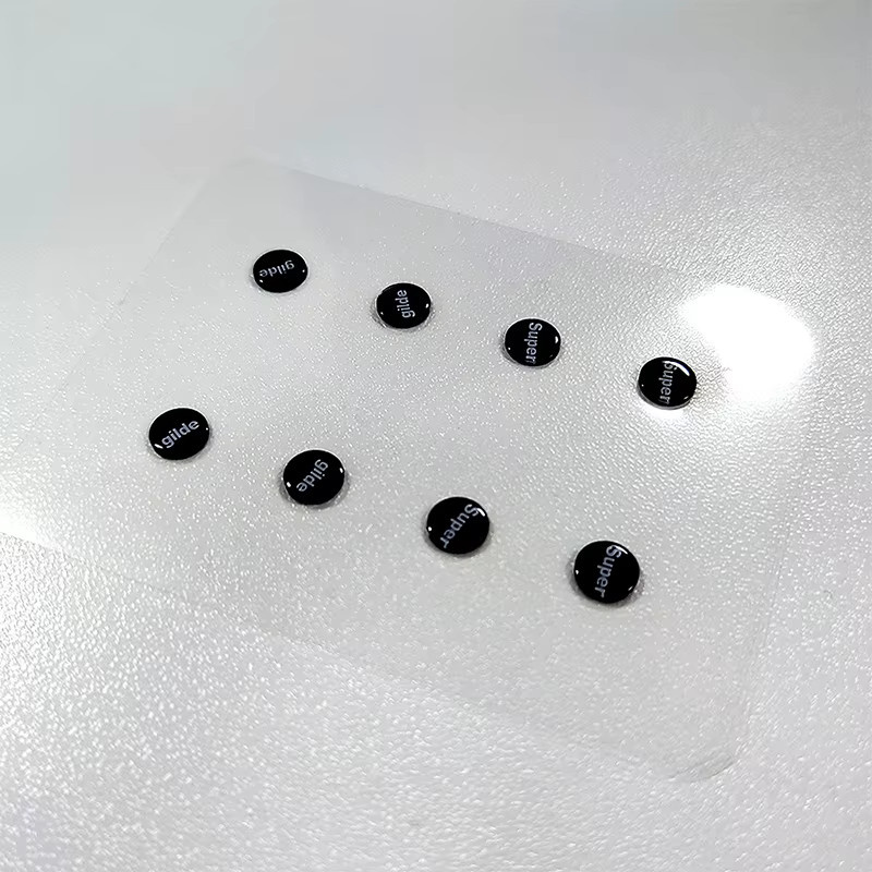8 Stück Glas-Mausrad-Mausfußpolster-Aufkleber für Gaming-Mäuse, universelle rutschfeste Punkte - Bild 2