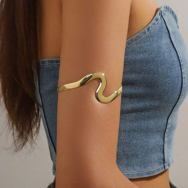 Rinhoo Armband, S-förmig, Gold, Damen - Bild 1
