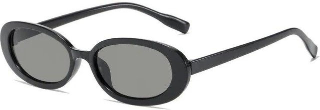 Dote Sonnenbrille, oval, Kunststoff, Vollrand, Unisex, grau, schwarz - Bild 1