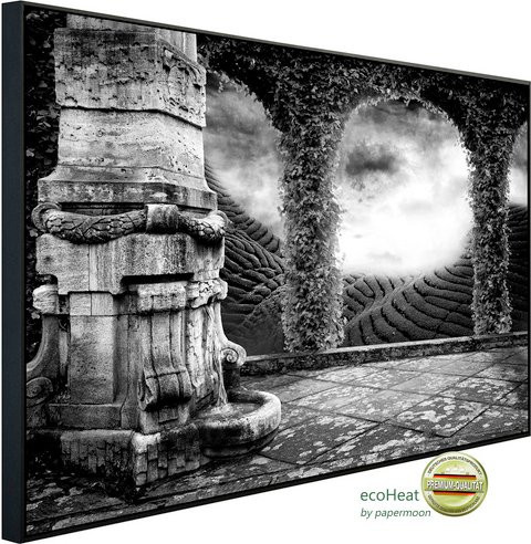 papermoon EcoHeat Infrarotheizung mit Matt-Effekt in Schwarz und Weiss - Bild 1