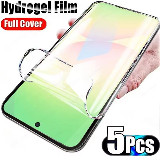 5 Stück Hydrogel Displayschutzfolie für Samsung Galaxy A55 A54 A35 A34 A14 A15 A16 A25 A36 A52 A52S S24 S25 S26 transparent - Bild 1