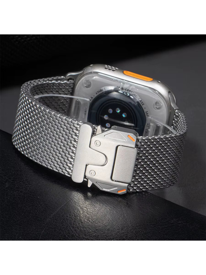 CHIICSMART Uhrenarmband Edelstahl, Milanese Loop, Silber, Unisex - Bild 5