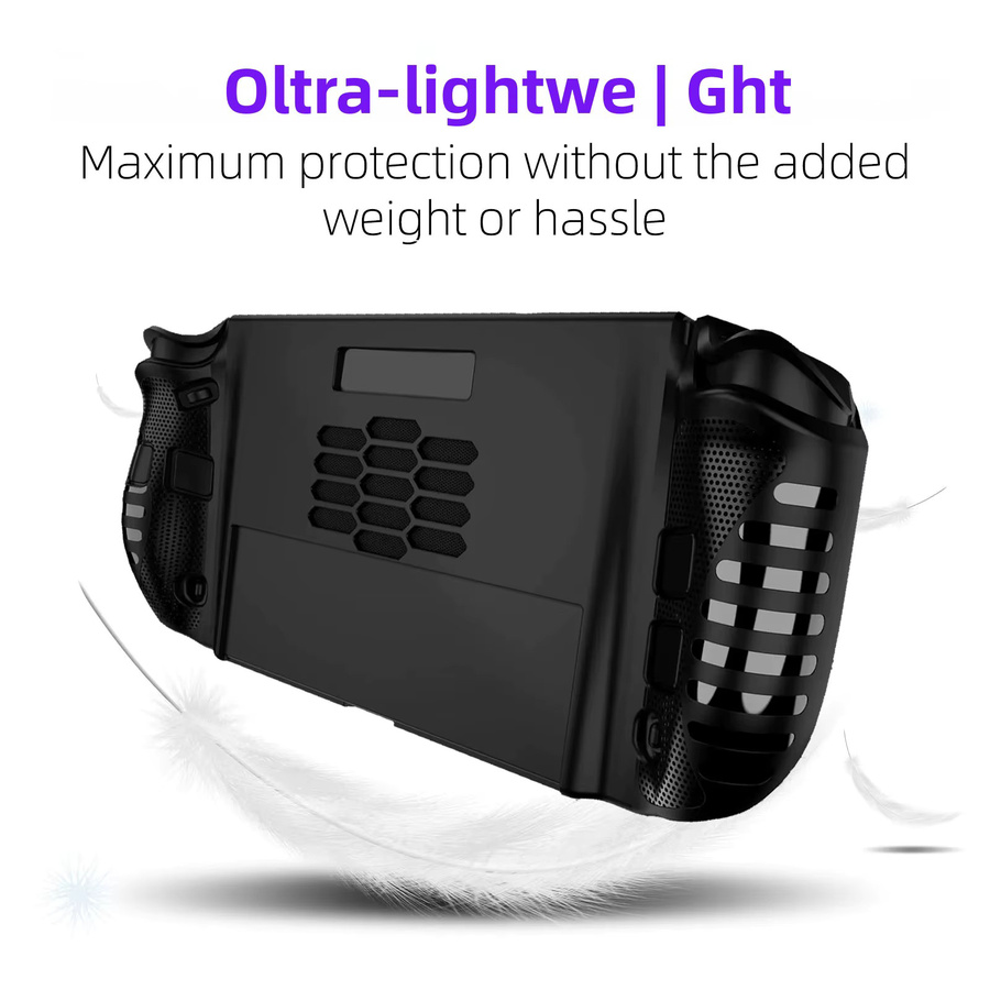 Rutschfeste TPU-Schutzhülle für Lenovo Legion Go 2 mit ergonomischem Griff in Schwarz - Bild 6