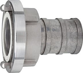 Riegler Storz-Kupplung Stutzen drehbar aus Aluminium in Silber, Storz-Größe 75-B, LW 75 - Bild 1
