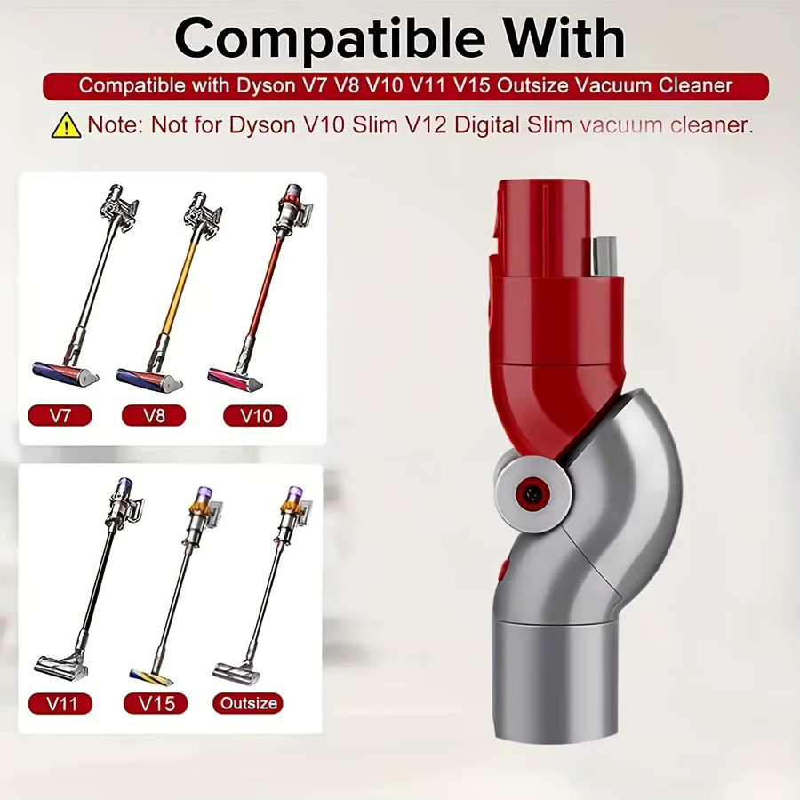 Dyson Staubsauger-Zubehörset mit gebogenem Rohrboden-Umwandlungskopf, Adapter, Reinigungsbürste und Haarschneider für V7, V8, V10, V11 und V15 - Bild 4