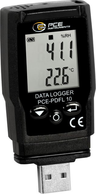PCE Instruments PDF-Datenlogger PCE-PDFL 10 in Schwarz - Bild 1