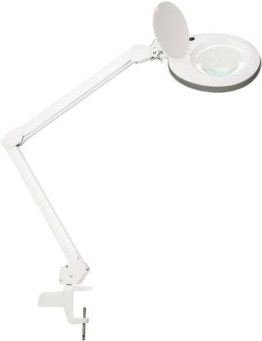 Lumeno 7213GR Lupenleuchte LED in Weiß mit Clip-Halterung und verstellbarem Arm - Bild 1