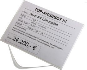 Eichner Preisblatthalter A3 Querformat in Transparent - Bild 1