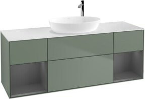 V&B Waschtischunterschrank Finion in Lackoptik, Breite: 160 cm, Tiefe: 50,1 cm, Höhe: 50,1 cm - Bild 1