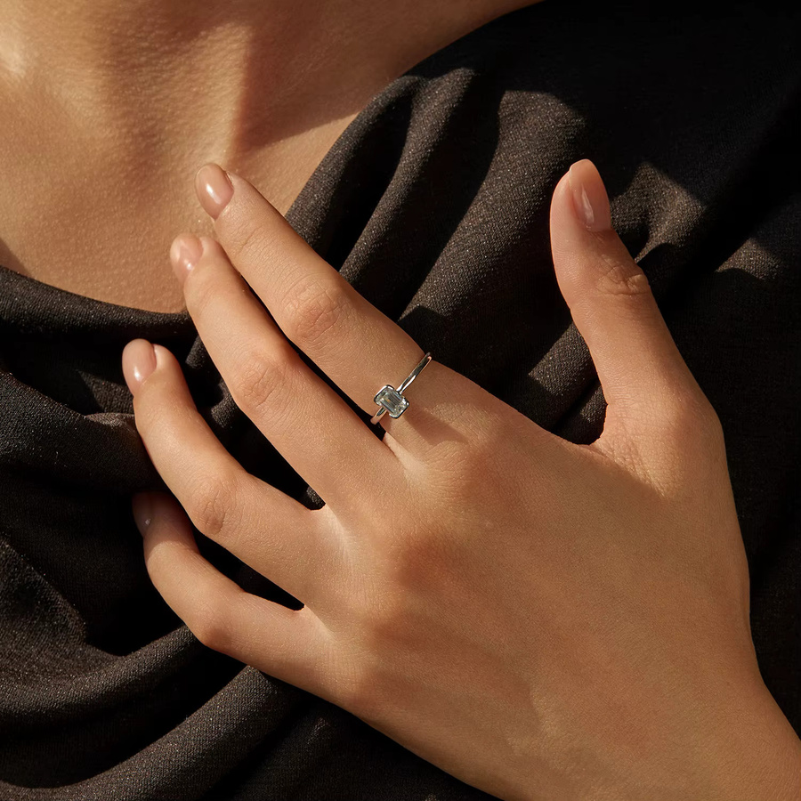MODIAN Ring, 925 Silber, Moissanit, Damen - Bild 2
