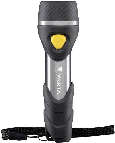Varta Day Light Multi LED F10 Taschenlampe batteriebetrieben in Schwarz und Silber - Bild 1