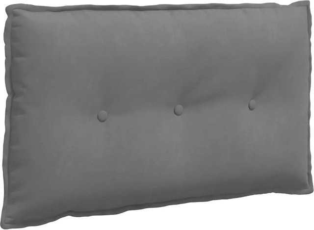 vidaXL Rückenkissen aus Mikrofaserstoff in Dunkelgrau, B/H: 80 x 50 cm - Bild 1