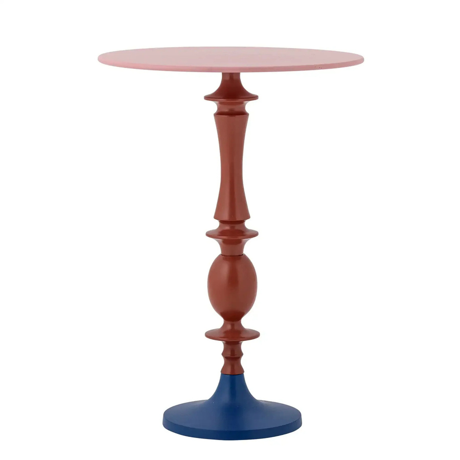 Bloomingville Beistelltisch Annan aus Aluminium in Rot, Rund, Höhe: 37,5 cm, Durchmesser: 52 cm - Bild 1