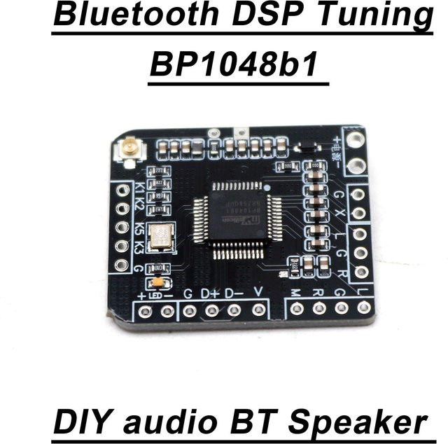 DykbRadio Bluetooth 5.3 DSP Tuning Audio Prozessor Board BP1048B1 mit 40-Band EQ Stereo Hi-Fi Soundkarte in Schwarz - Bild 1