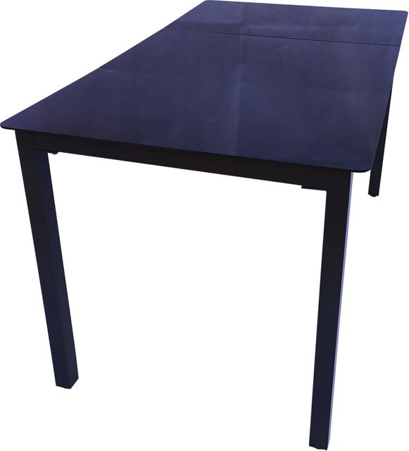 VCM Gartentisch aus Aluminium und Sicherheitsglas in Anthrazit, B/T/H: 140 x 80 x 73 cm - Bild 1