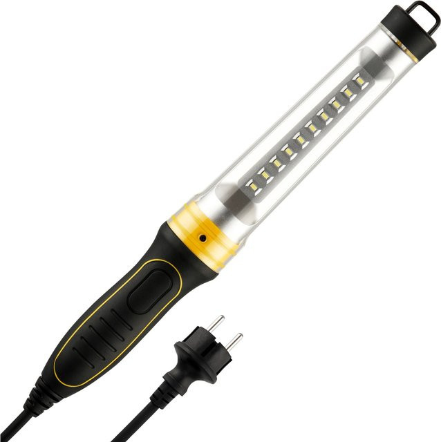 REV Ritter LED-Handleuchte mit Aufhängehaken und Schalter, Schwarz-Gelb, 6 W - Bild 1