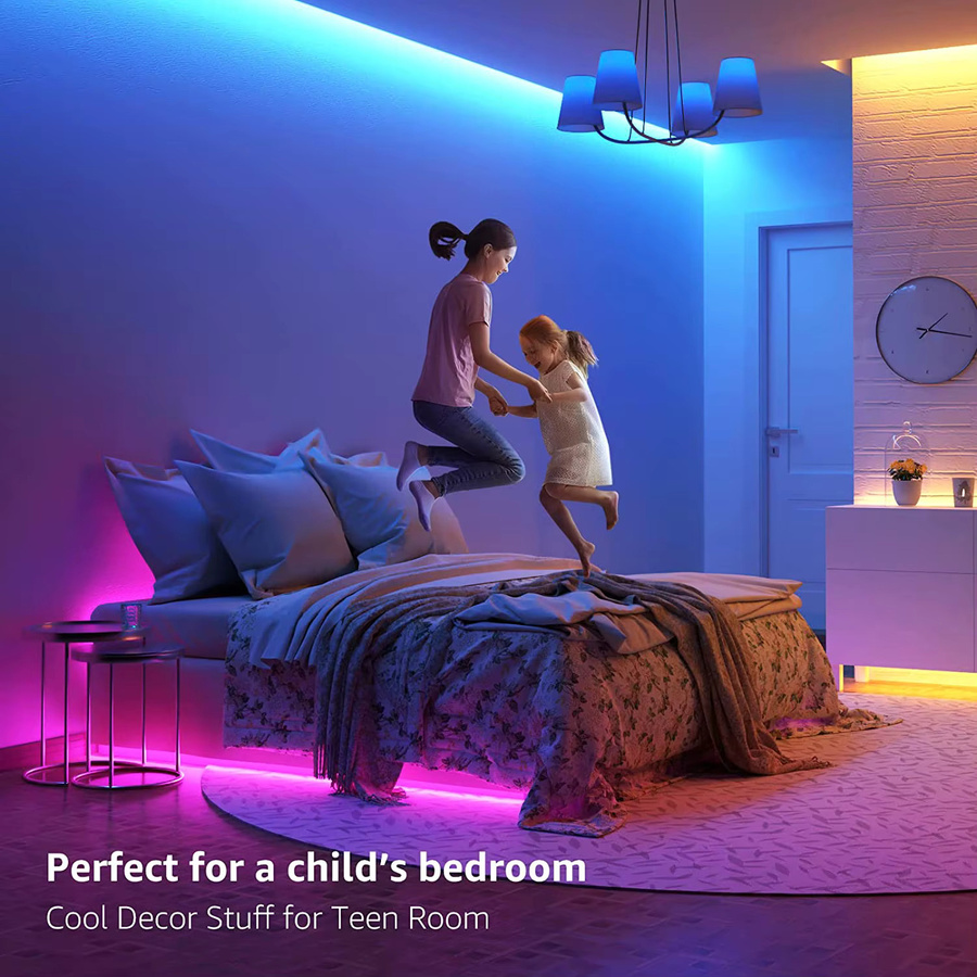 Coolo Smart LED Streifen RGB 5050 USB TV Hintergrundbeleuchtung mit Tuya Wifi und Zigbee, kompatibel mit Alexa und Google Assistant - Bild 4