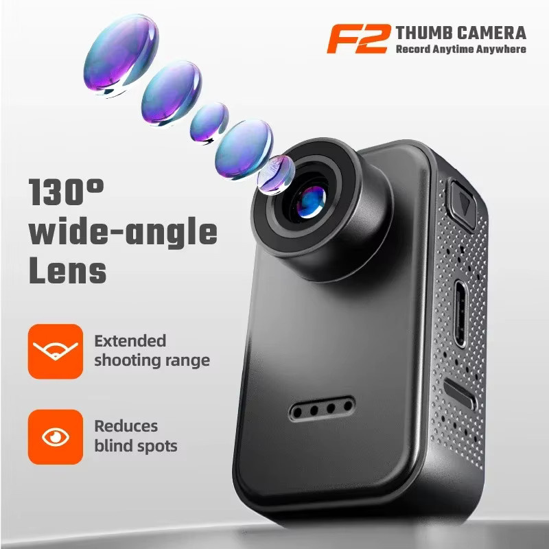 Lenovo Action Camera mit 1080P HD Auflösung und IPS-Bildschirm in Schwarz für Outdoor-Sport, Reisen und Vlogs - Bild 2