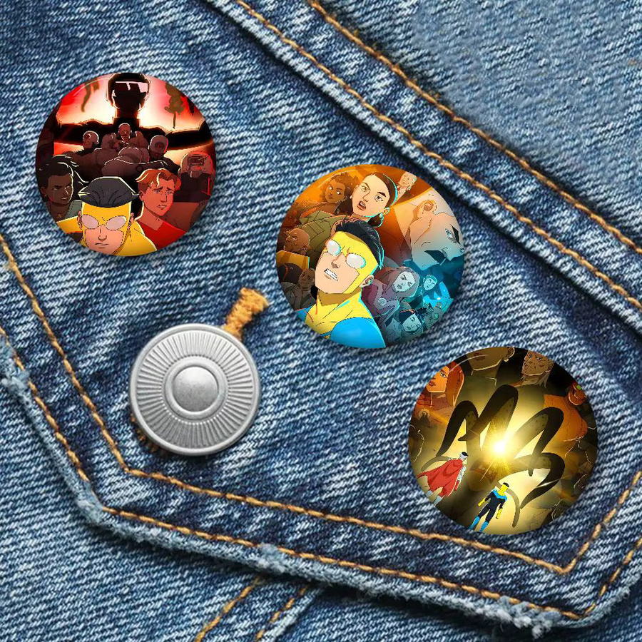 bilibili Brosche, Cartoon-Kreativ-Pins, rund - Bild 3