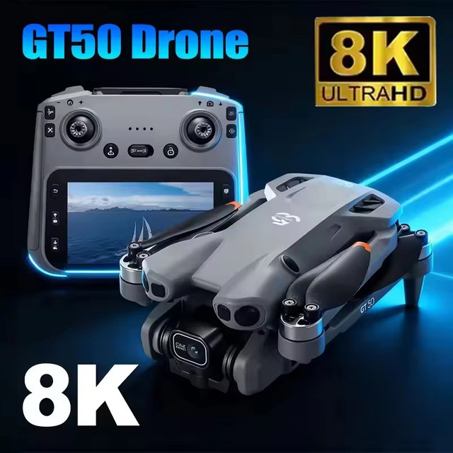 BOALZETD 2026GT50 GPS Drohne 8K Professionelle FPV Quadcopter mit Laser Hindernisvermeidung in Grau - Bild 1