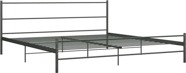 vidaXL Bettgestell aus Metall in Grau, modernes Design für das Schlafzimmer, B/T/H: 180 x 200 x 84 cm - Bild 1