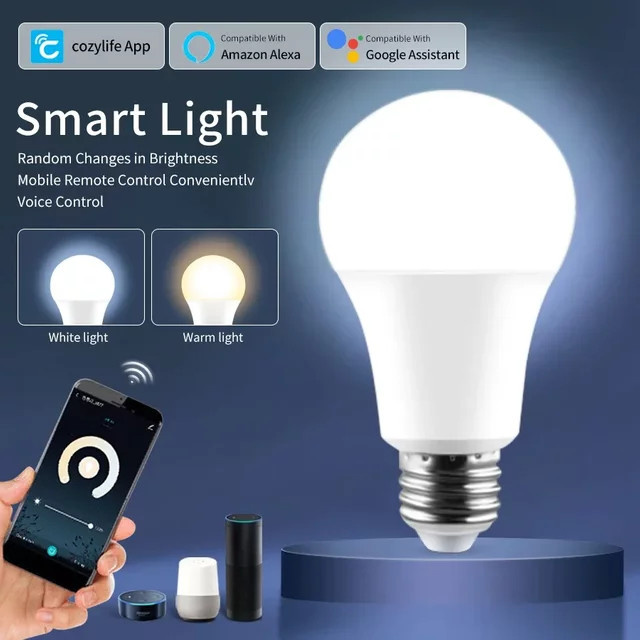 Cozylife WiFi Smart LED-Glühbirne E27 dimmbar mit App- und Sprachsteuerung für Alexa und Google Home - Bild 1