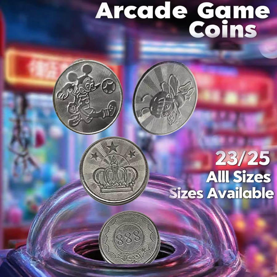 seimistu Arcade Tokens, Crown Design, 100-teiliges Set - Bild 3