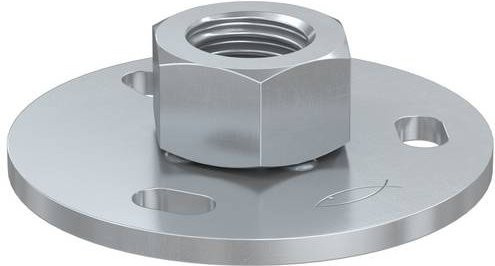Fischer GPR 1/2 Grundplatte aus verzinktem Stahl, 25 Stück, Silber - Bild 1