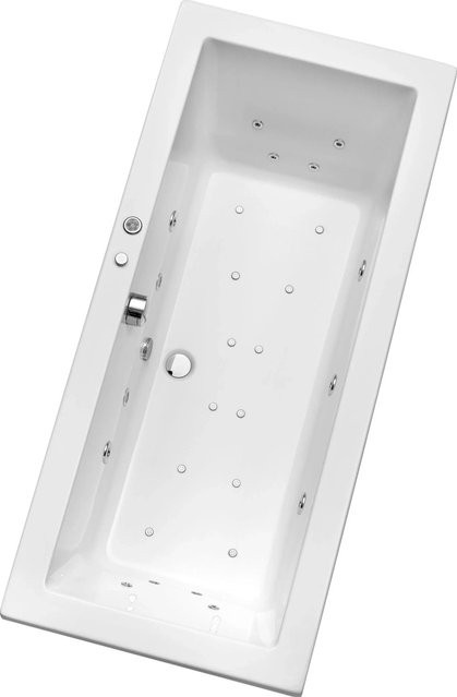 Whirlpool-Komplettset Ottofond Cubic in Weiß mit Farblichttherapie, B/T/H: 170 x 75 x 49,5 cm - Bild 1