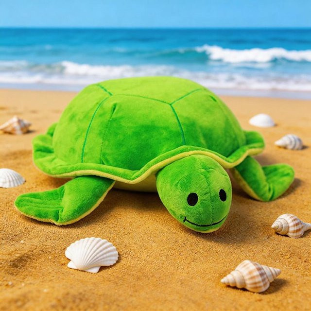 Yiran toy Schildkröten Plüschtier, Meeresschildkröte, 40cm, Grün - Bild 1