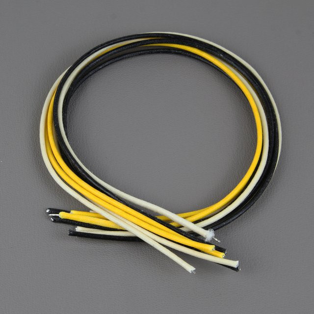 FLEOR 8er Pack Vintage Gitarren-Stoffdraht 22 AWG 7-adrig mit Wachs-Topf für E-Gitarren und Bass, Mehrfarbig - Bild 1
